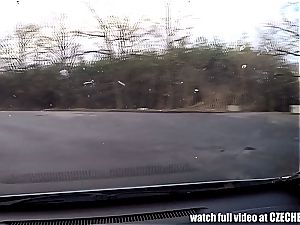 scorching call girl screwed in car