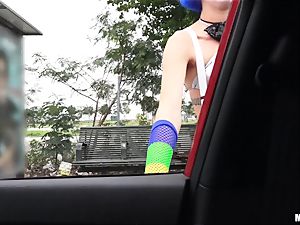 knob luving clown Mikayla Mico humping in public