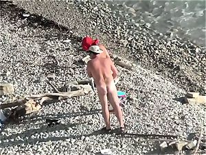 super-cute youthful teenage nudists on the beach
